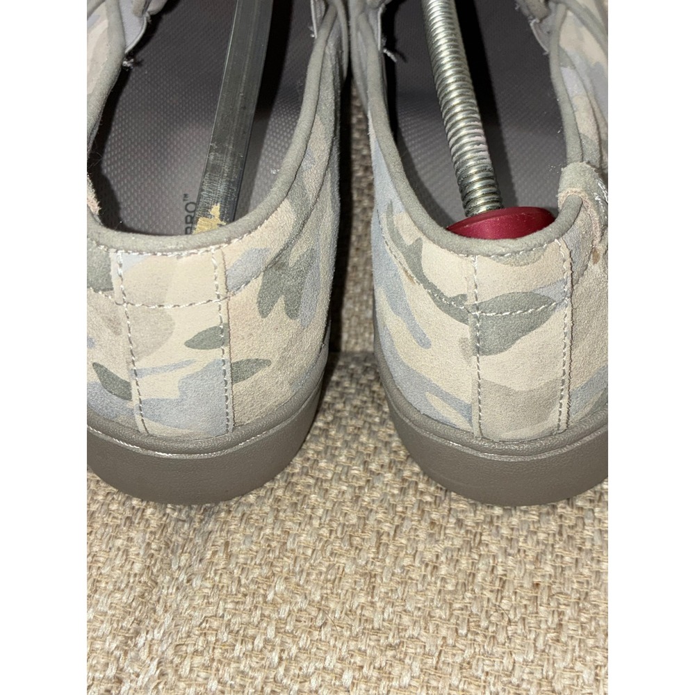 Vionic Pro Avery Camo Slip On Sneakers Gray Blue Suede Wide Width 10 - Picture 9 of 10